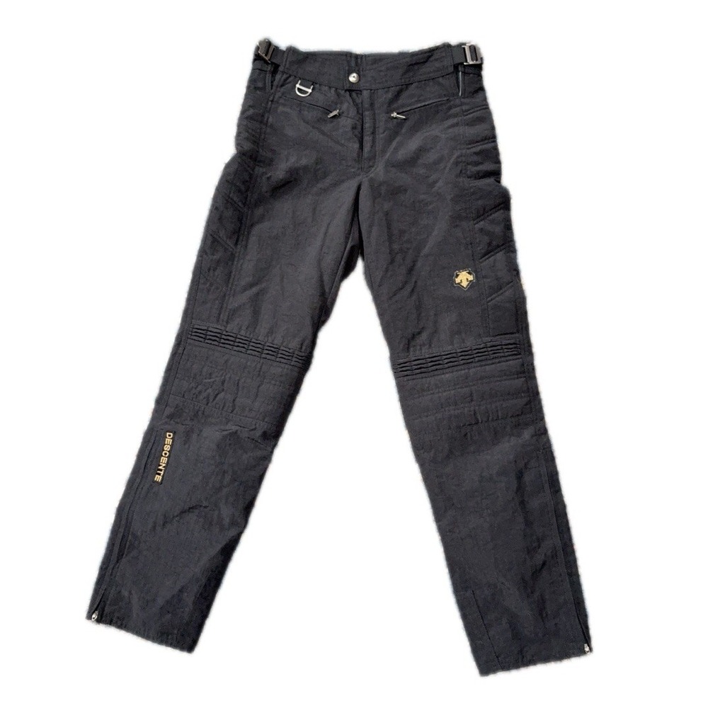 VTG 90s Y2K Descente Ski Snowboard Pants Size 32 /30 Black Radiant Entrant Retro